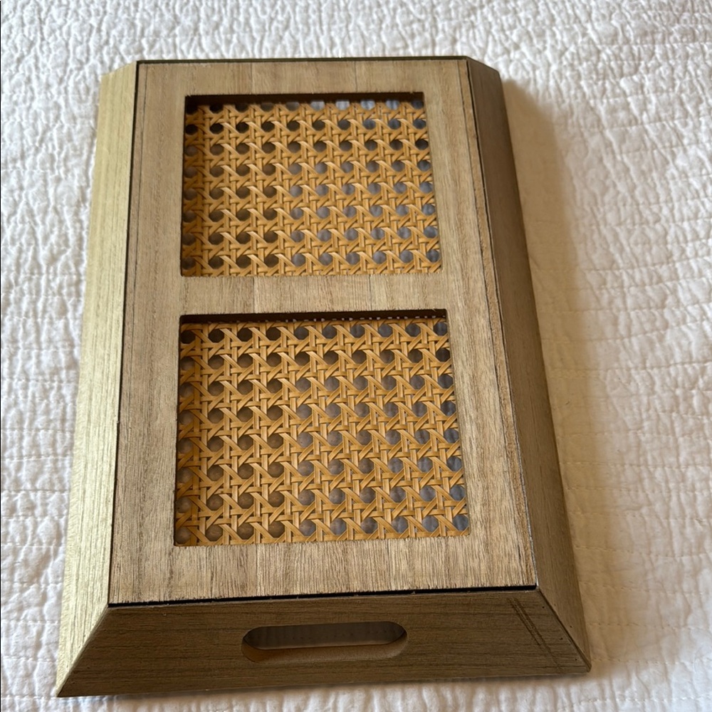 Natural Woven Bath Tray - Picture 2 of 2